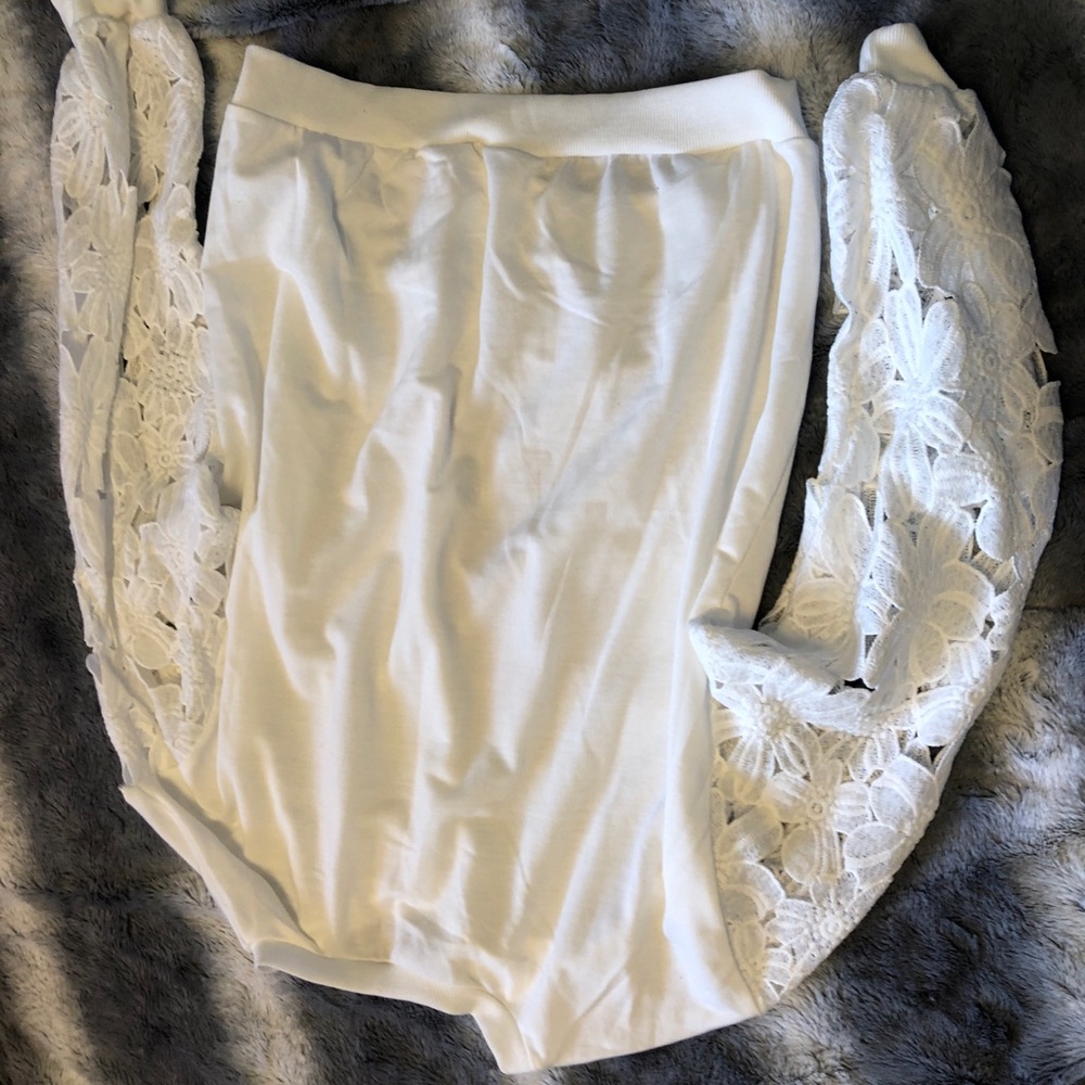 White sweatshirt